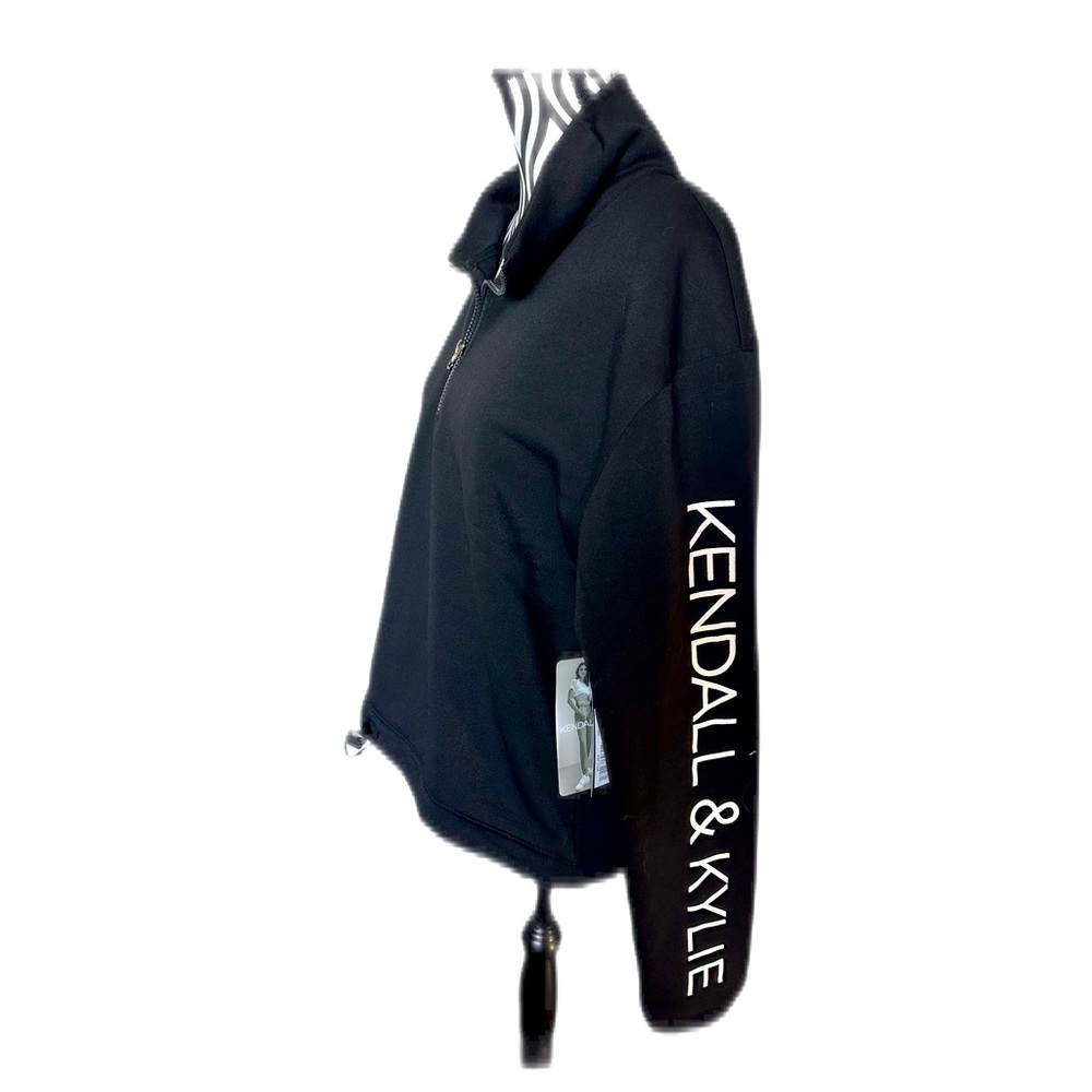 Kendall and Kylie zip neck sweat sweatshirt